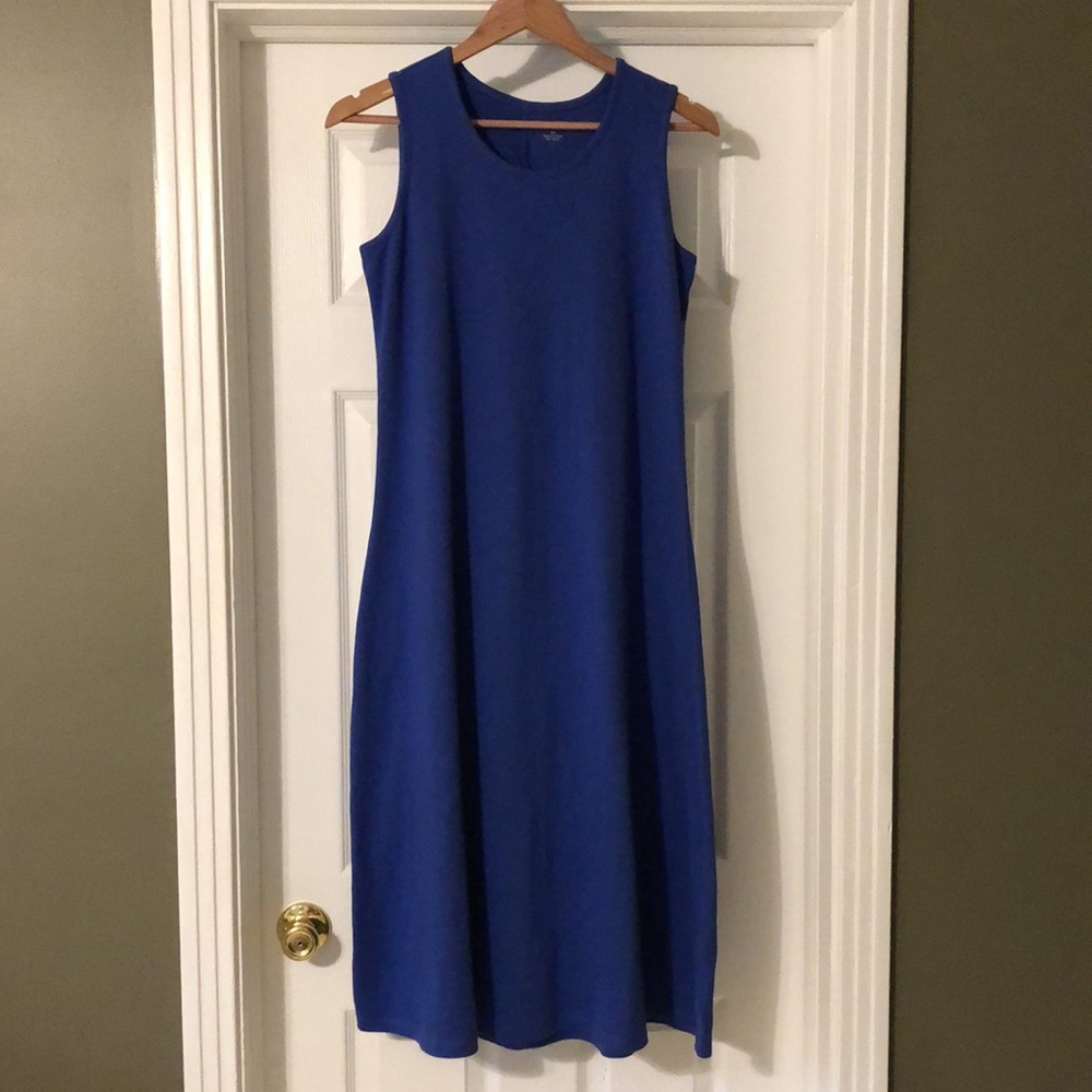 APPLESEED’S Cobalt Blue Knit Maxi Dress & Matching Cardigan Size PM
